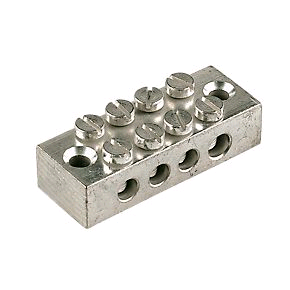 Niglon Brass Earthing Terminal Double Pole 4way