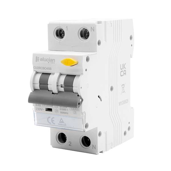 Scolmore Elucian DP 6KA "B" Curve 63A RCBO 30mA "A" Class