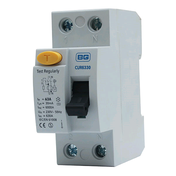 BG DP RCD 63a 30mA Type AC