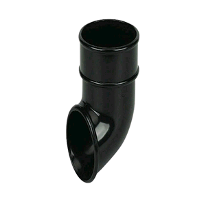 Floplast 68mm Downpipe Shoe in Black 