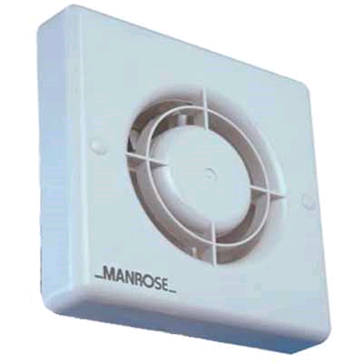 Manrose 4" 100mm Automatic Humidity Fan & Timer 