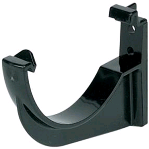 Floplast 112mm Half Round Fascia Bracket Black RK1 