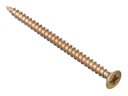 Forgefix M/P Screw 4 x 60mm (Pack) Zinc Yellow Passivated 