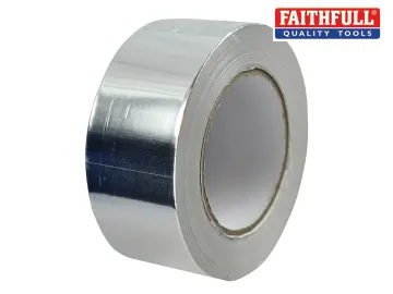 Faithfull Aluminium Foil Tape 50mm x 45.7mtr 