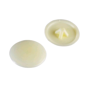 Forgefix No. 6-8's Pozi Compatible Cover Caps (Pack) Cream Plastic 