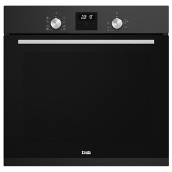 Creda C60BIMFA  Built-In Electric Single Oven Anthracite 60ltr Capacity 3 Button Programmer