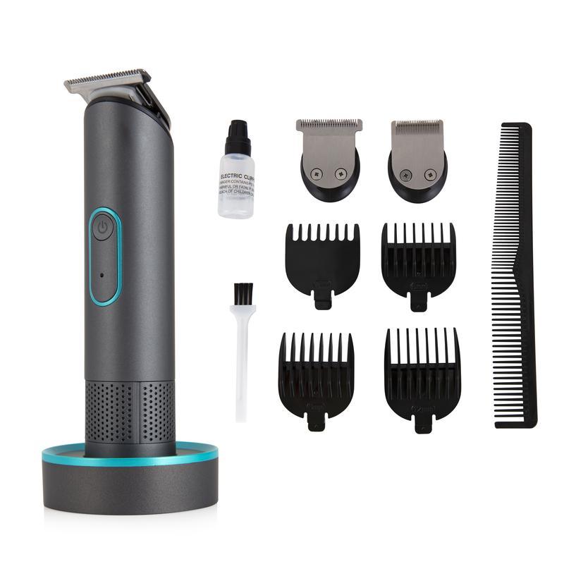 Carmen Mens Cordless Hair Clipper Set Titanium