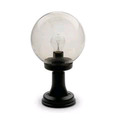 JCC Aldwick Pillar Lantern Opal Globe
