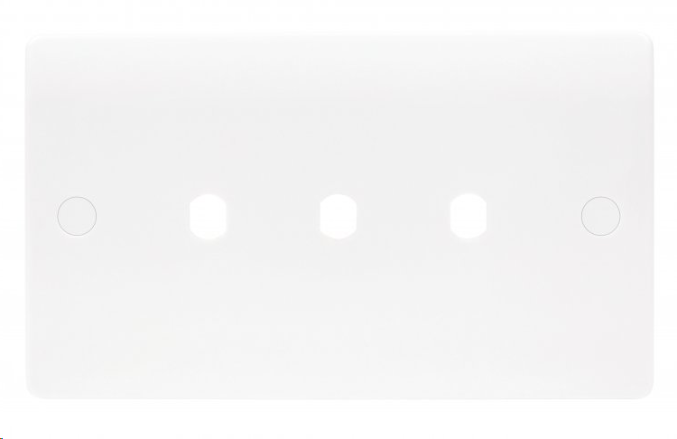 Median 3gang Dimmer Plate c/w 3 Knobs