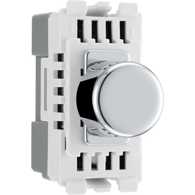 BG Grid Dimmer Module Trailing Edge Polished Chrome (New Type)