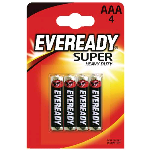 Eveready AAA Super R03 Zinc Battery 