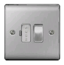 BG 13a Switched Fused Spur Brushed Steel