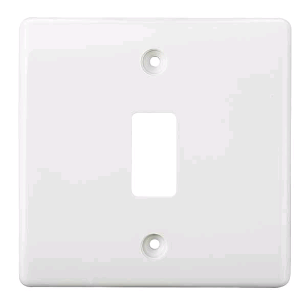 BG Nexus Grid Front Plate White