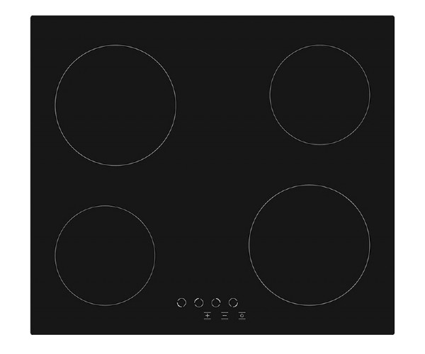 Simfer SBH60CB 60cm Frameless Touch Control Ceramic Electric Hob in Black