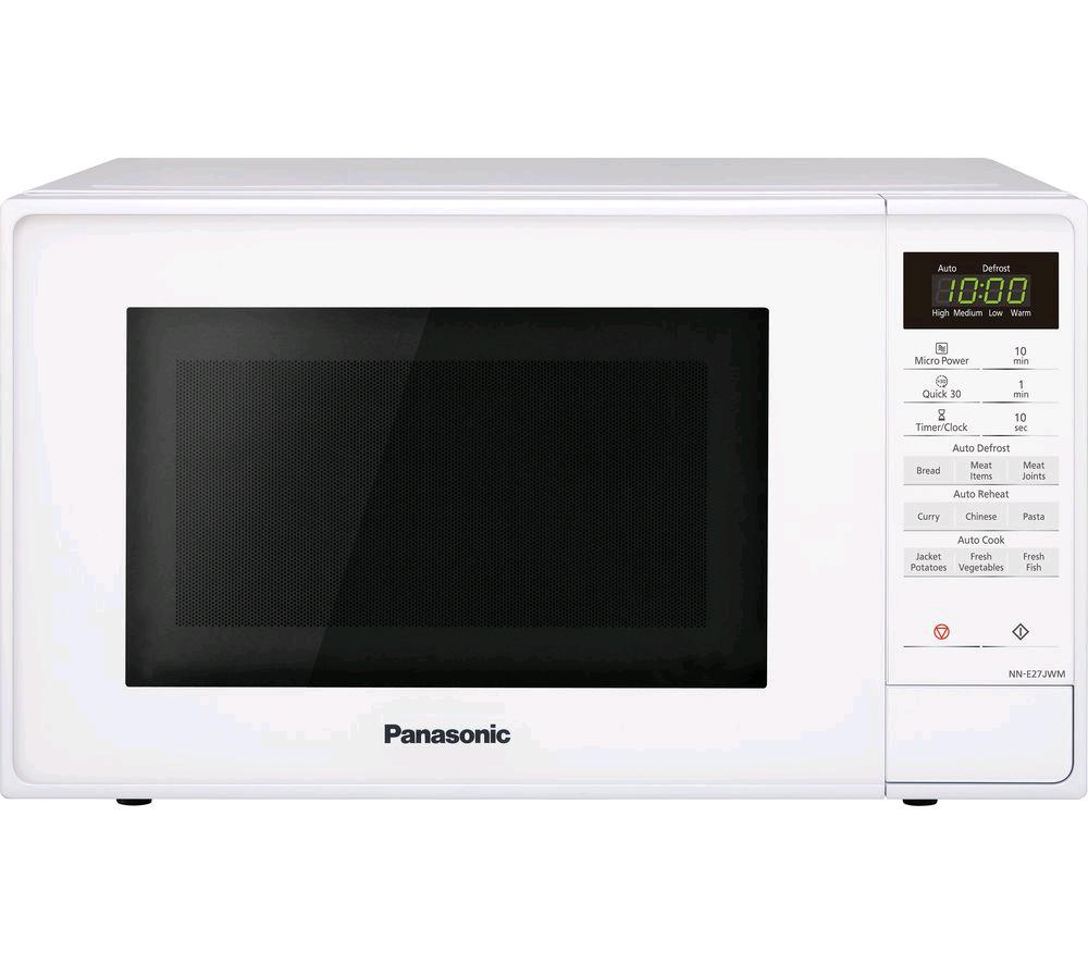  PANASONIC NN-E27JWMBPQ Compact Solo Microwave - White 