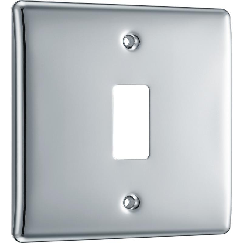 BG 1g Grid Face Plate Polished Chrome (New Type)