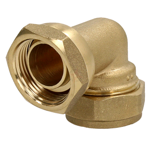 Copper Bent Tap Connector 22mm x 3/4" Compression 