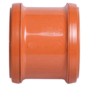 Underground 100mm Coupler Double Socket Terracotta D105 SOIL
