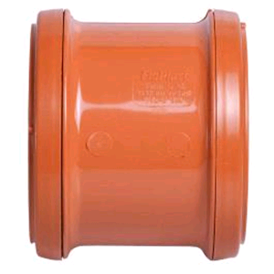 Underground 100mm Coupler Double Socket Terracotta D105 SOIL 