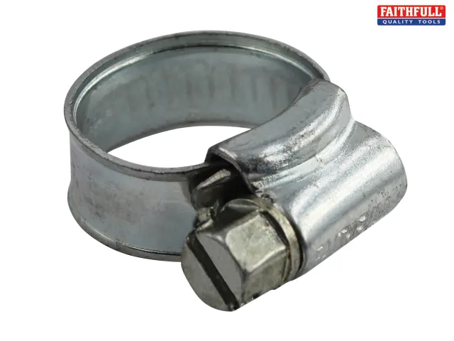 Faithfull 1 Hose/Jubilee Clip - Zinc MSZP 9.5 - 12mm 