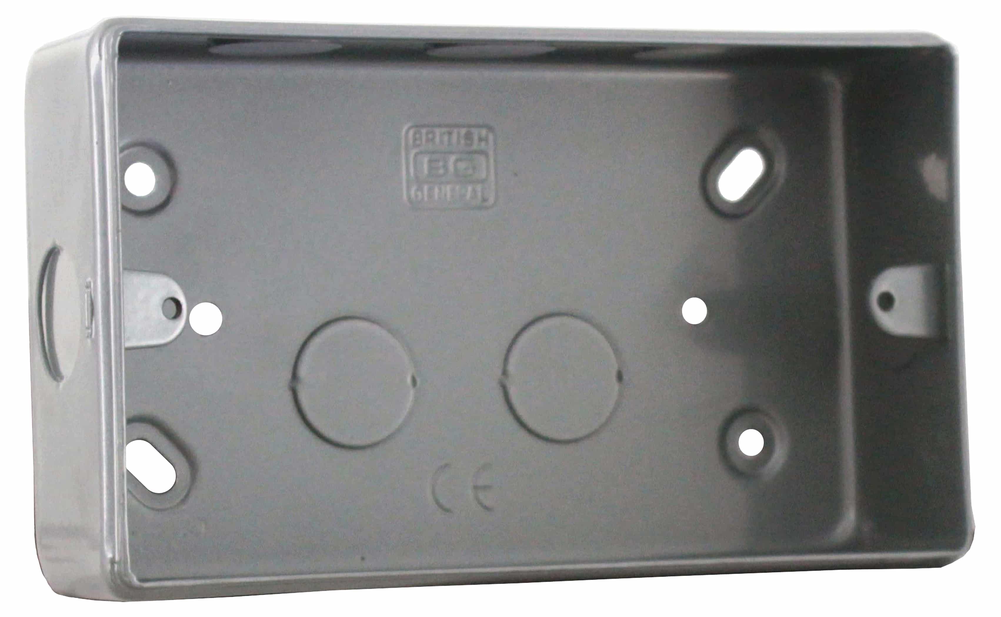 BG Metal Clad 2gang Surface Back Box 