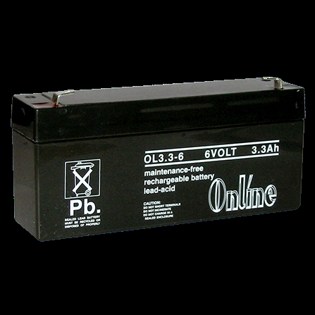 Battery Rechargeable 6V 3.2AH