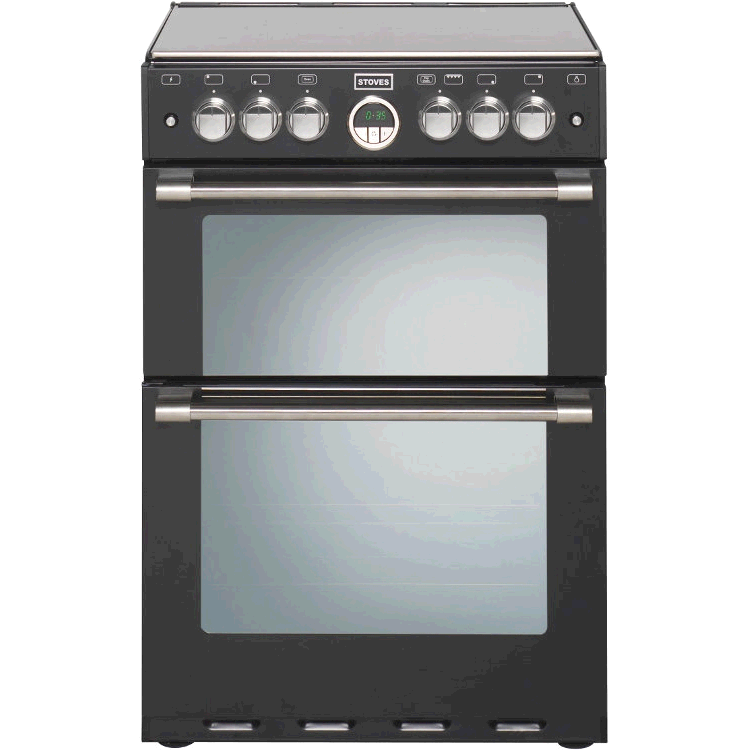 Stoves Sterling Ceramic DoubleOven Cooker H90 W60 D60cm