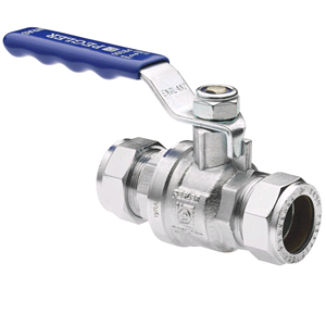 Full Bore Lever Ball Valve 15mm BLUE