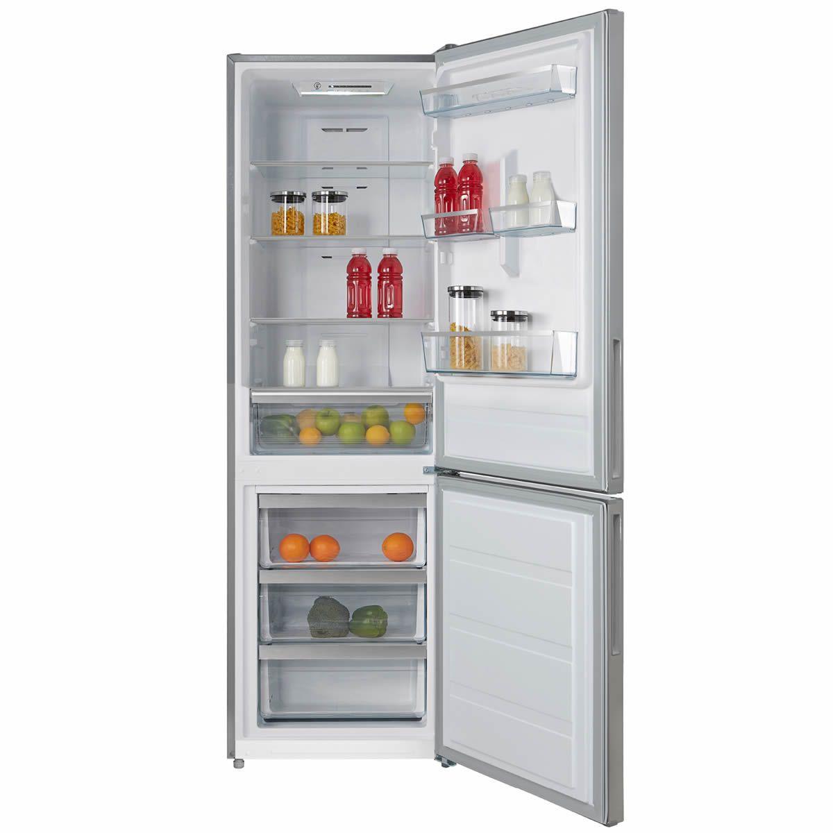 Montpellier MFF18860X 302litre 70/30  Fridge Freezer NO FROST Class A+ Inox Silver