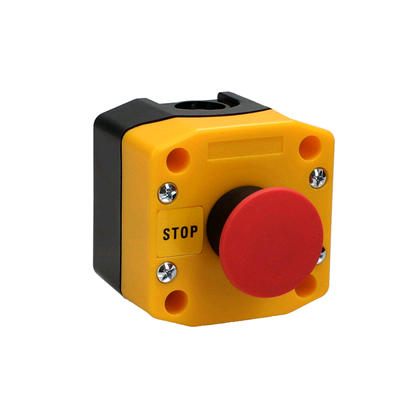 CED Red Mushroom Push Button 240v Stop IP65 82x72