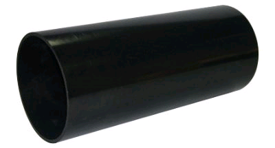 Floplast 68mm Rond Downpipe Black 2.5mtr 