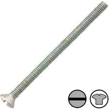 M3.5 x 50mm Raised CSK Nickel Plated Screws 