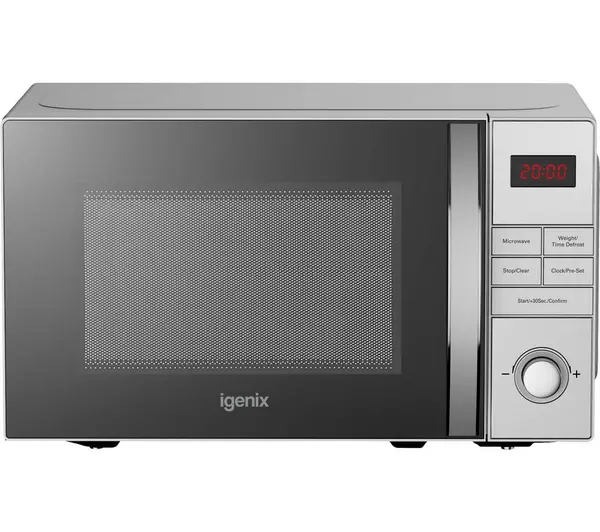 Igenix IGM0821SS Solo Digital  Microwave 20L 800W - Stainless Steel