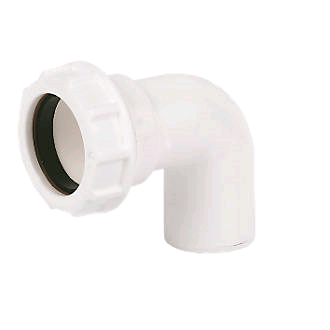 FloPlast Unicom Compression Waste 40mm 90deg Conversion Bend 