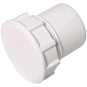 Floplast Wasterpipe 50mm Access Plug Solvent Weld 