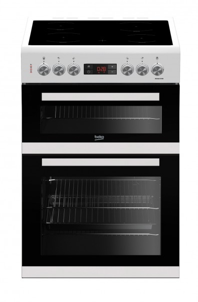  Beko KDC653W  WHITE 60CM CERAMIC COOKER WITH DOUBLE OVEN