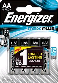 Energizer MAX Plus Power AA Battery 4 Pack 