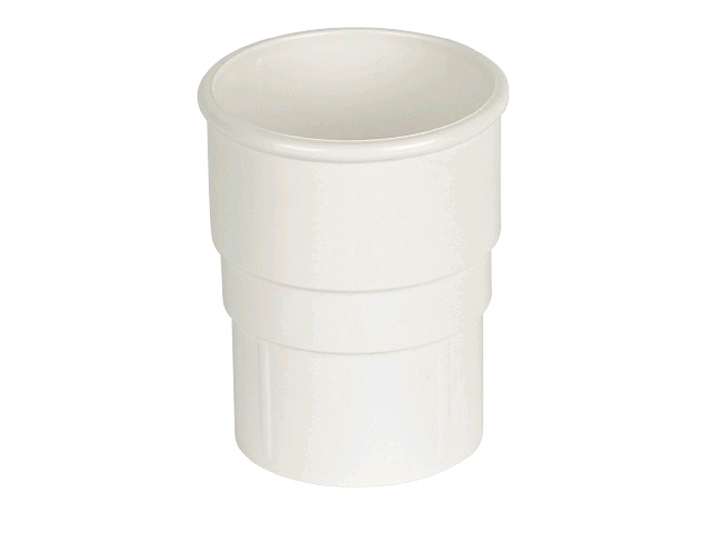 Floplast 68mm Round Pipe Socket White 