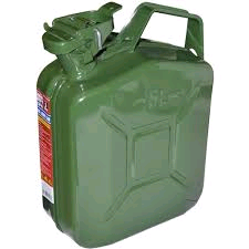 Faithfull Green Jerry Can - Metal 10 Litre 