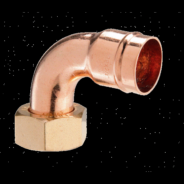 Copper Bent Tap Connector 22mm x 3/4