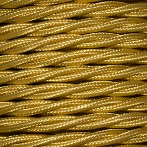 Cable 3 Core Twisted Braided 0.75mm Celtic Gold 