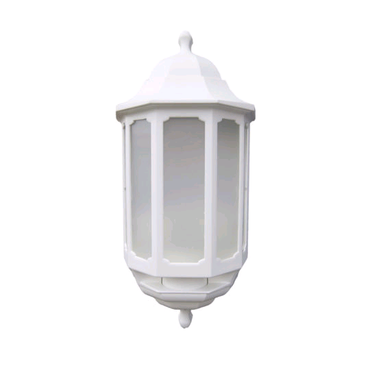 ASD Half Lantern White With PIR 