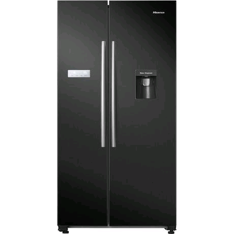Hisense American Style Fridge Freezer in Black