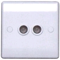 BG 2 Gang Co-axial Socket