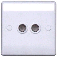 BG 2 Gang Co-axial Socket 