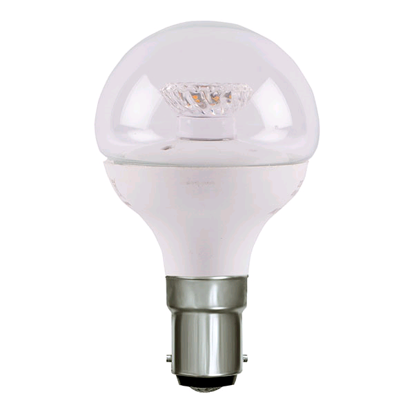 Bell 4w LED SBC Clear Golf Ball Warm White Dimmable 