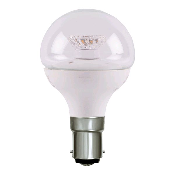 Bell 4w LED SBC Clear Golf Ball Warm White Dimmable