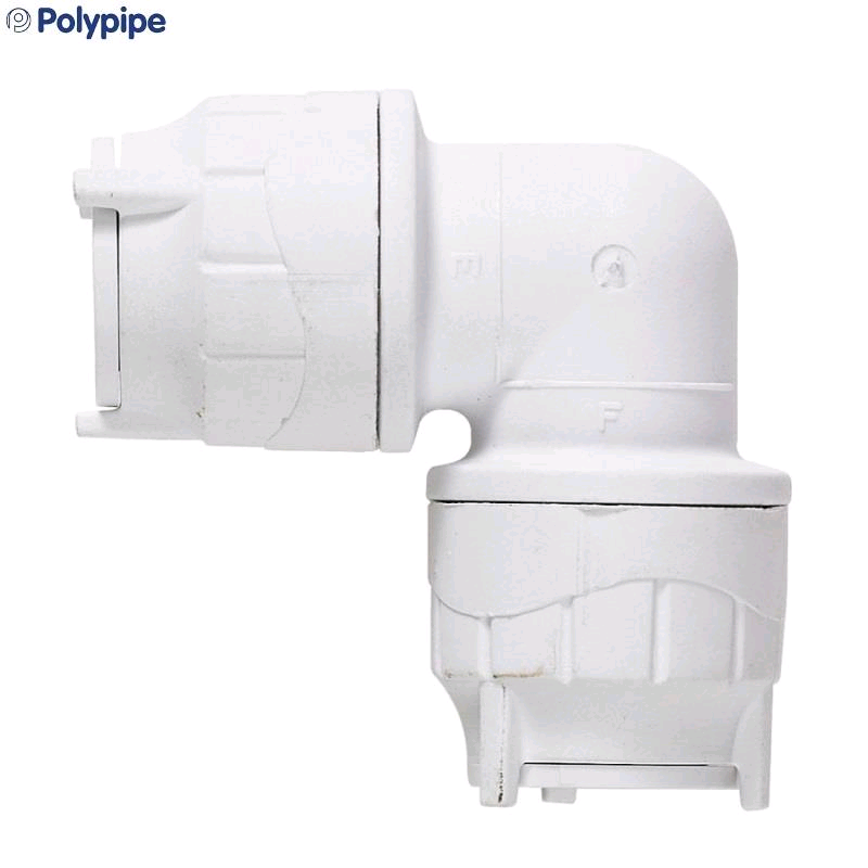 Polypipe PolyFit 28mm Elbow Coupler 