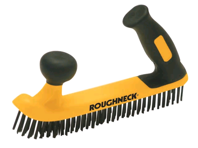 Roughneck Two Handed Wire Brush Soft-Grip 