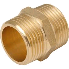 Brass Hex Nipple ½